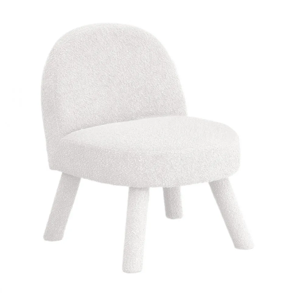 ABICA Fauteuil en tissu bouclette