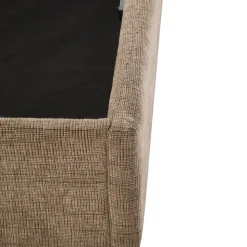 ACARA Lit coffre matelassé en tissu 140x190cm