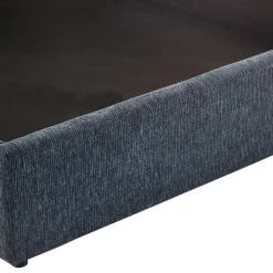 ACARA Lit coffre matelassé en tissu 160x200cm