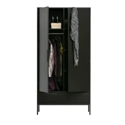 ADAM Armoire 2 portes 1 tiroir en bois