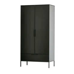 ADAM Armoire 2 portes 1 tiroir en bois