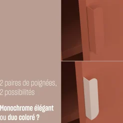 ADEL Armoire 2 portes en métal H180cm