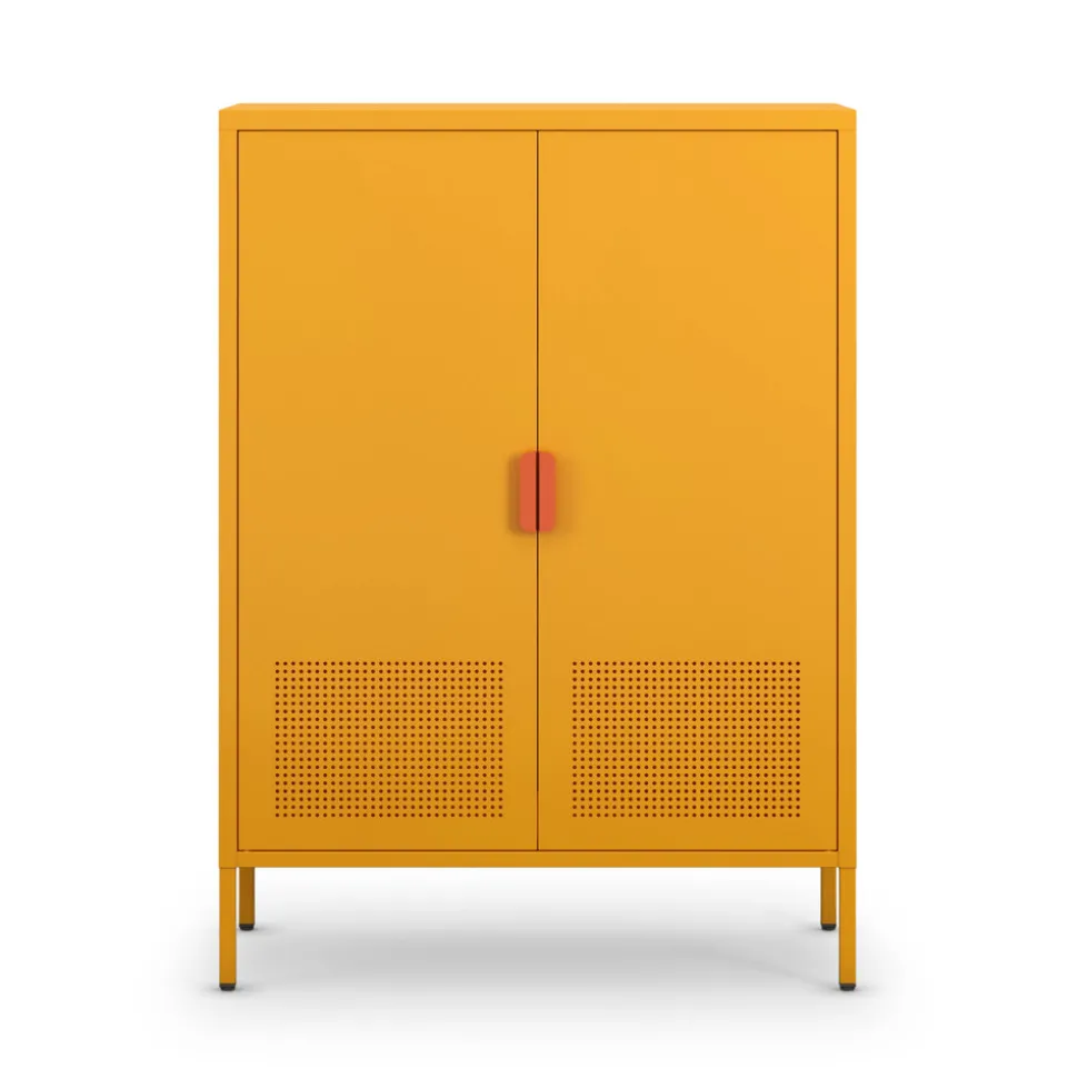 ADEL Buffet haut 2 portes en métal H110cm