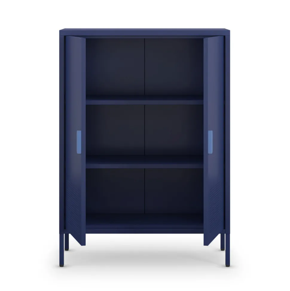 ADEL Buffet haut 2 portes en métal H110cm