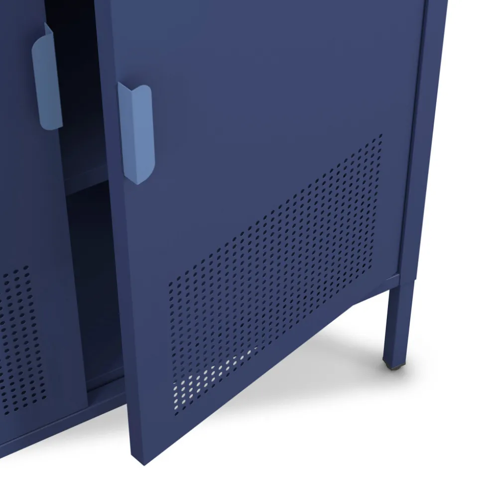 ADEL Buffet haut 2 portes en métal H110cm
