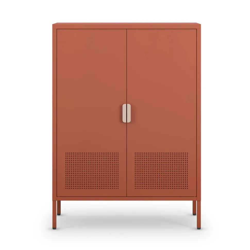 ADEL Buffet haut 2 portes en métal H110cm