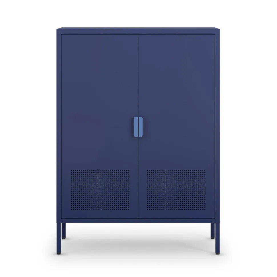 ADEL Buffet haut 2 portes en métal H110cm