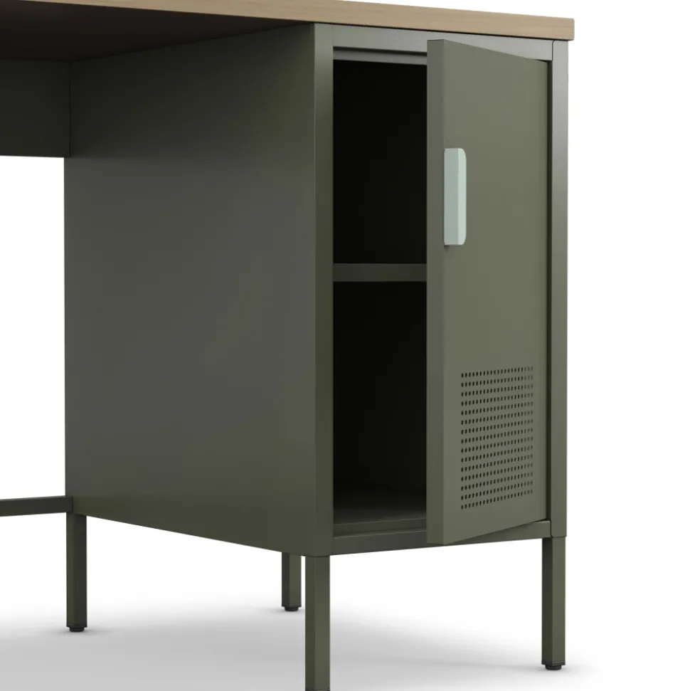 ADEL Bureau 1 porte en métal L120cm