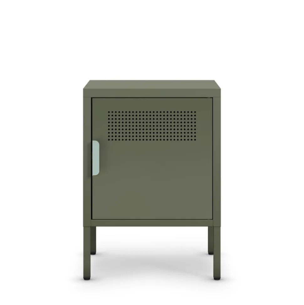 ADEL Table de chevet 1 porte en métal L40cm
