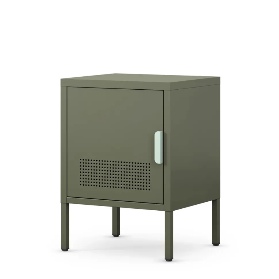 ADEL Table de chevet 1 porte en métal L40cm