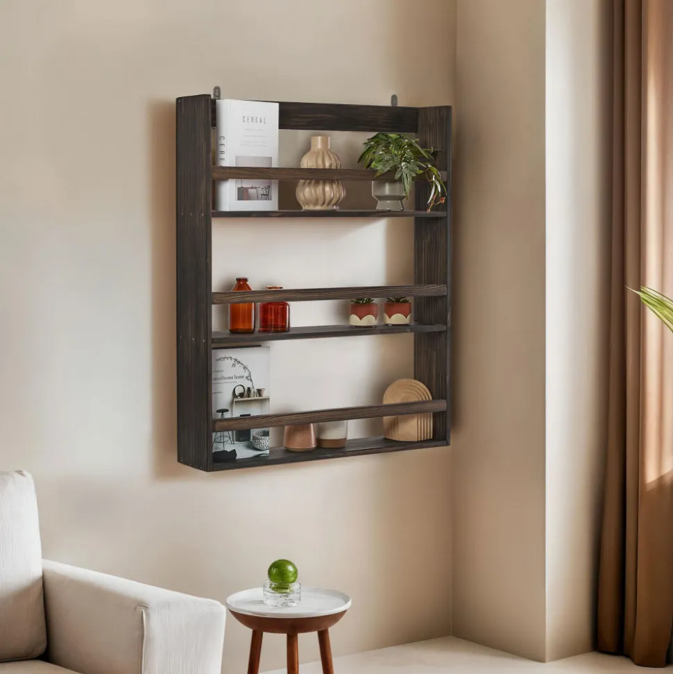 AKI Étagère murale en bois L73cm