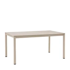 ALCUDIA Table à manger 6 personnes en céramique et métal