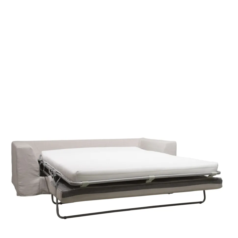 AMANY Canapé convertible 3 places entièrement déhoussable en tissu