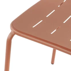 ARIA Lot de 4 chaises de jardin en métal
