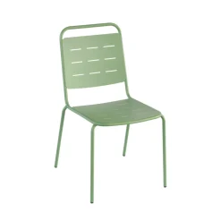 ARIA Lot de 4 chaises de jardin en métal