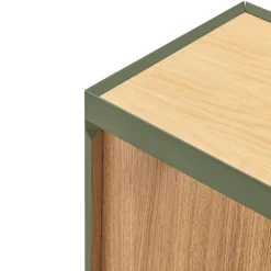 ARISTA Buffet en bois 3 portes 3 tiroirs L110cm