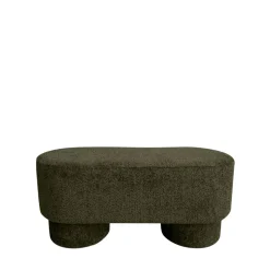 ARLO Banc arrondie en tissu bouclette L92cm