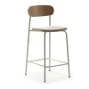 ARNO Lot de 2 chaises de bar en tissu et métal H66cm