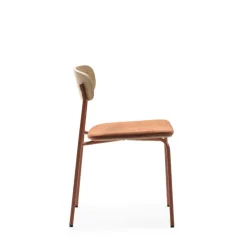 ARNO Lot de 2 chaises en tissu et métal