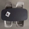 ARROS Table à manger extensible ovale 8 à 10 personnes en bois et métal