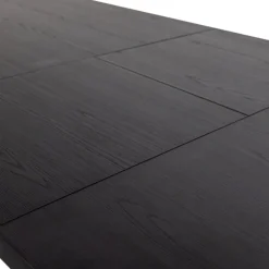 ARROS Table à manger extensible ovale 8 à 10 personnes en bois et métal