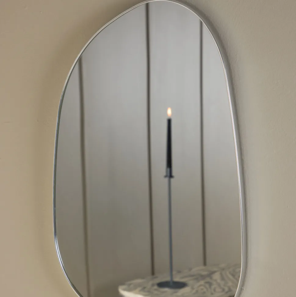 ASKERSUND Miroir organique en aluminium 65x40cm