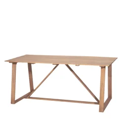 AVA Table à manger de jardin 6 personnes en bois
