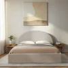 BACKO Lit coffre en tissu 160x200cm