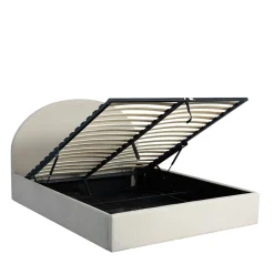 BACKO Lit coffre en tissu 160x200cm