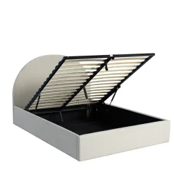 BACKO Lit coffre en tissu 140x190cm