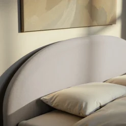 BACKO Lit coffre en tissu 140x190cm