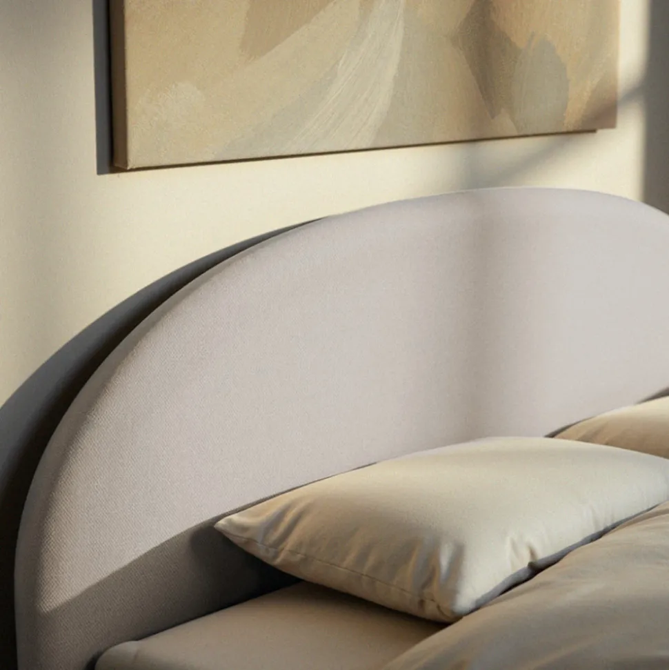 BACKO Lit coffre en tissu 140x190cm