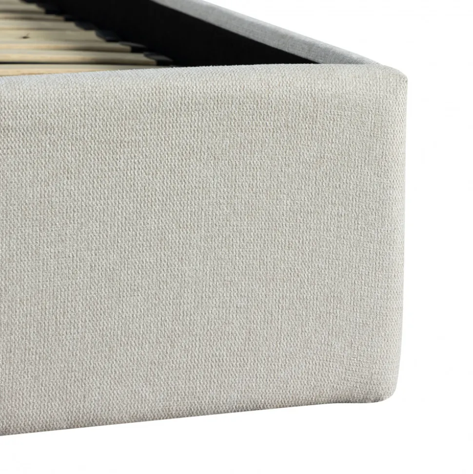 BACKO Lit coffre en tissu 140x190cm
