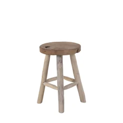 BADIA Tabouret en teck H45cm