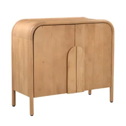 BALI Buffet 2 portes en bois massif L90cm