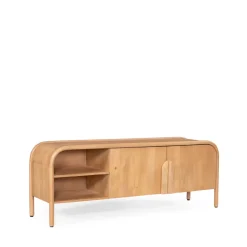 BALI Meuble TV 2 portes en bois massif L150cm