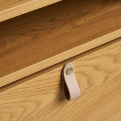 BARCO Meuble à chaussures 2 portes en bois et métal L62cm