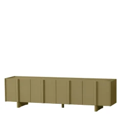 BASU Meuble TV 4 portes en bois L200cm