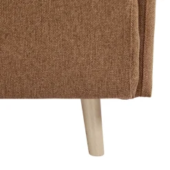 BELUSHI Canapé convertible 2 places en tissu pieds bois clair