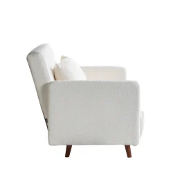 BELUSHI Fauteuil convertible en tissu bouclette