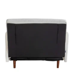 BELUSHI Fauteuil convertible en tissu bouclette
