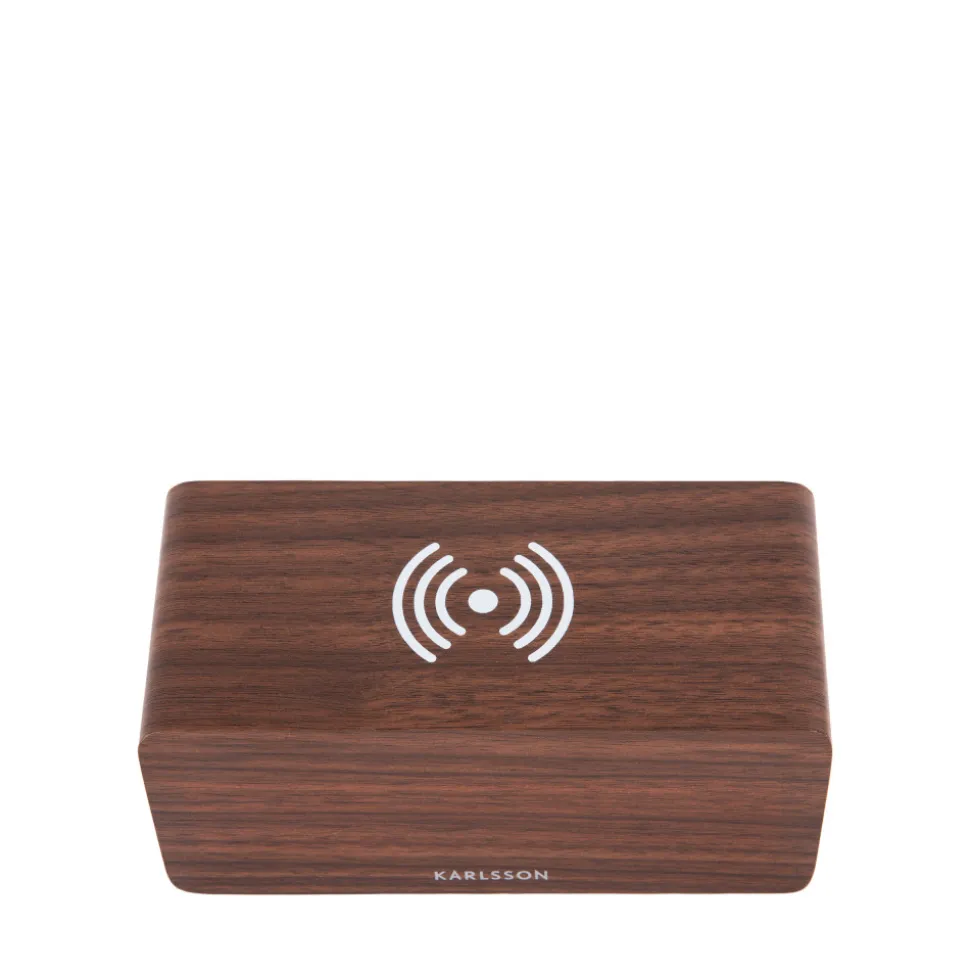 BLOCK Réveil en bois avec chargeur téléphone
