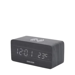 BLOCK Réveil en bois avec chargeur téléphone