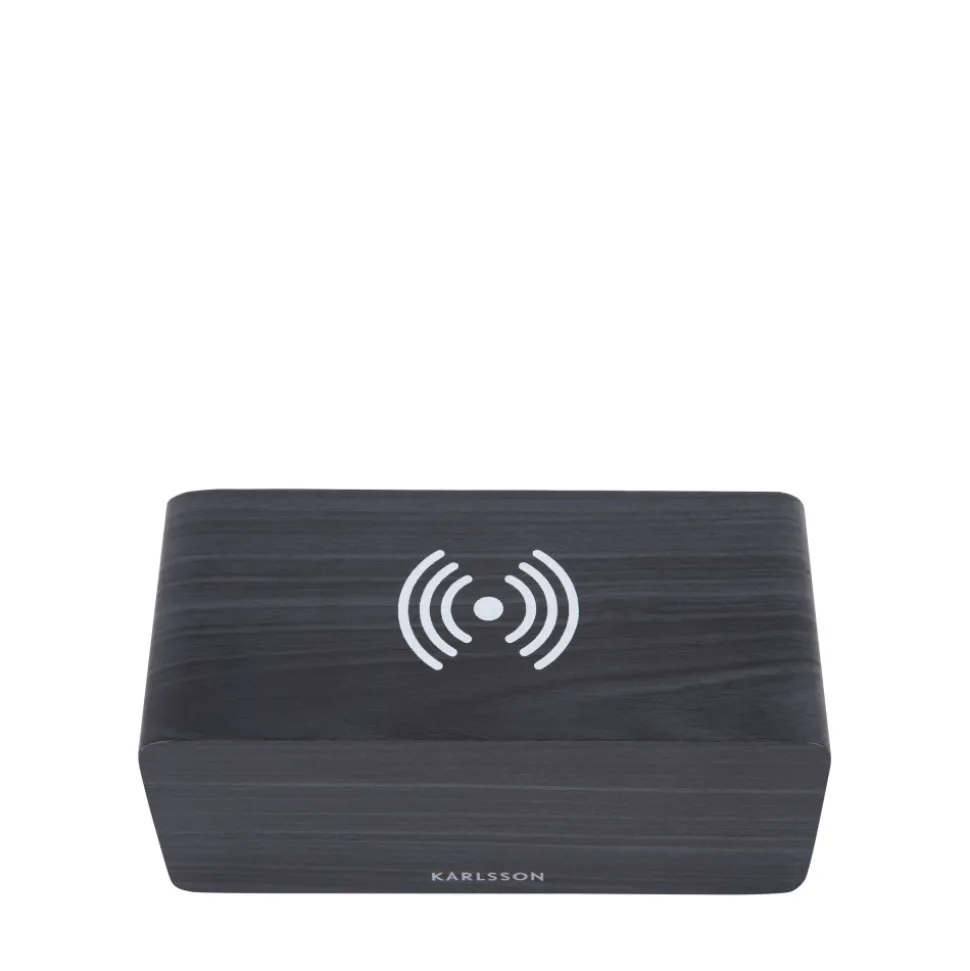 BLOCK Réveil en bois avec chargeur téléphone