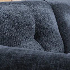 BOCCA Canapé droit 3 places en tissu à dossier capitonné