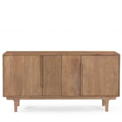 BOGOR Buffet 4 portes en bois massif L150cm