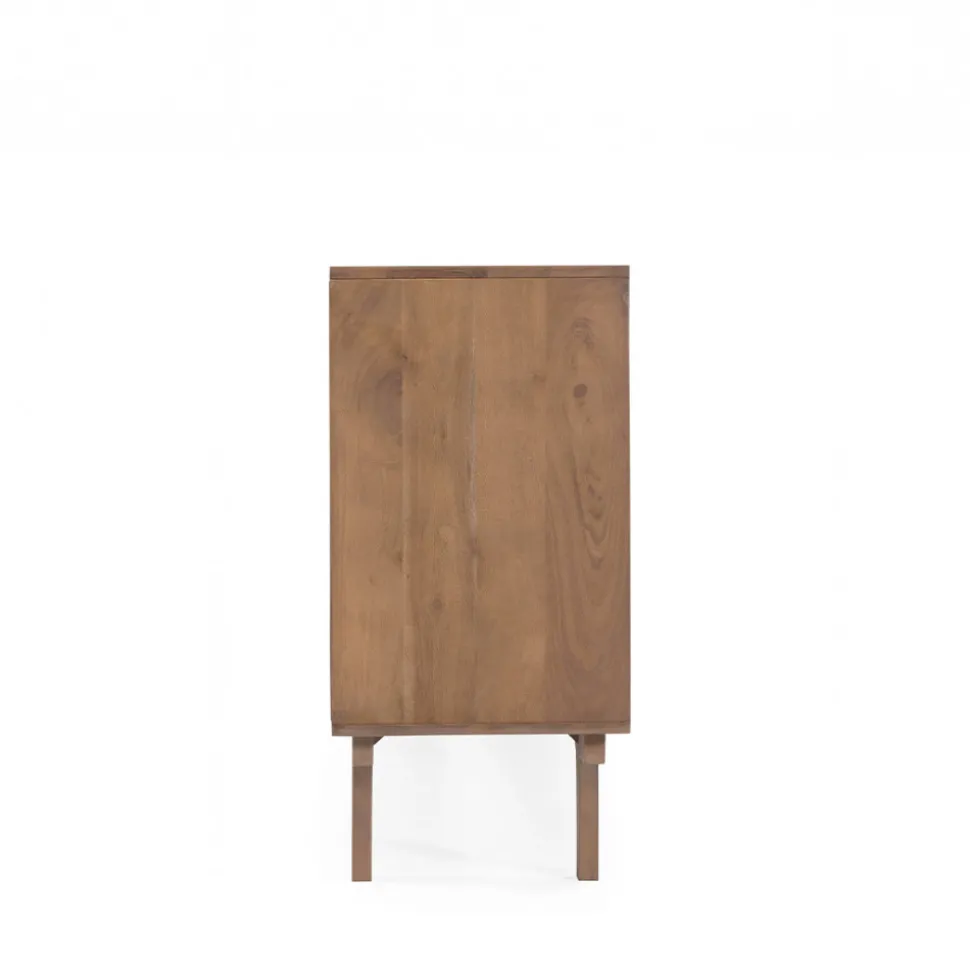 BOGOR Buffet 4 portes en bois massif L150cm