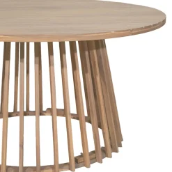 BORO Table à manger de jardin 6 personnes ronde en bois ø 150 cm