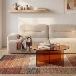 BOSTON Table basse ronde en verre ø80cm