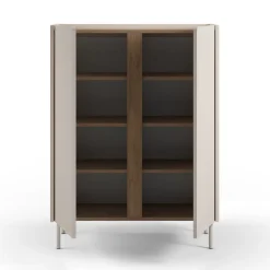 BOXY Buffet 2 portes en bois et métal H120cm